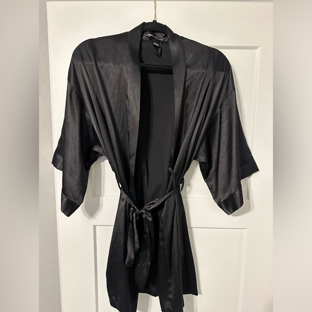 Black Victoria’s Secret Satin Robe